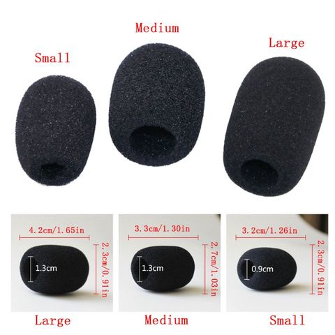 10PCS Microphone Windscreen Sponge Cover Headset Mic Foam Cover Protective Cap for Gooseneck Meeting Mic ► Photo 1/6