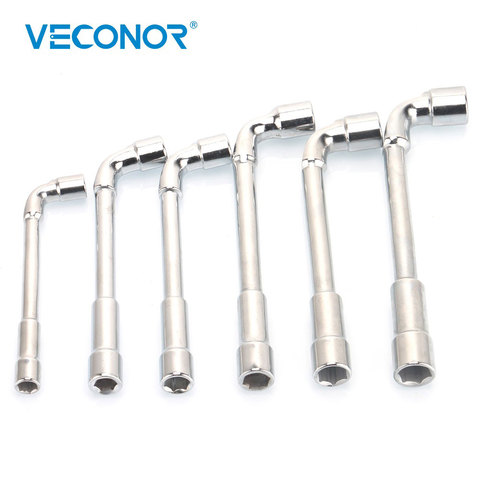 6PCS 8-13mm L-Type Socket Spanner Set Pipe Sleeve A Set of Keys Wrench Double End Multitools Mirror Polish ► Photo 1/3
