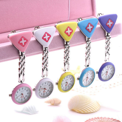 Clip Nurse Doctor Pendant Pocket Quartz Red Cross Brooch Nurses Watch Fob Hanging Medical reloj de bolsillo ► Photo 1/6