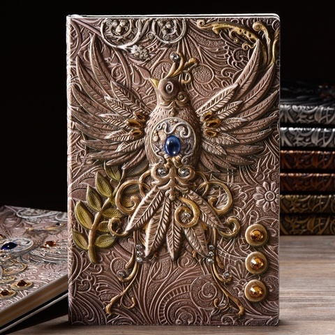 Fashion Vintage Embossed Leather Printing Travel Diary Notebook Travel Journal A5-Note Book 1pcs ► Photo 1/6