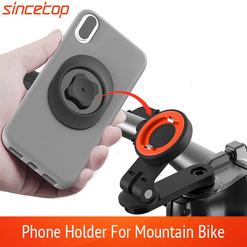 Universal Mobile Phone Holder Bicycle Aluminum Adjust angle Quick Mount Stand Rotatable Mountain Bike Bracket for HarleyDavidson ► Photo 1/6