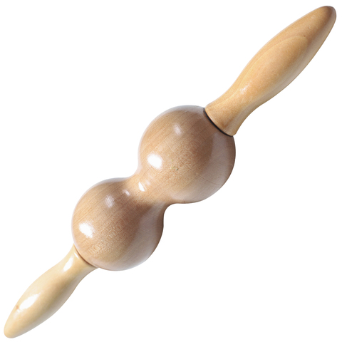 Double wooden back Massager Spinal roll massage ball ► Photo 1/4