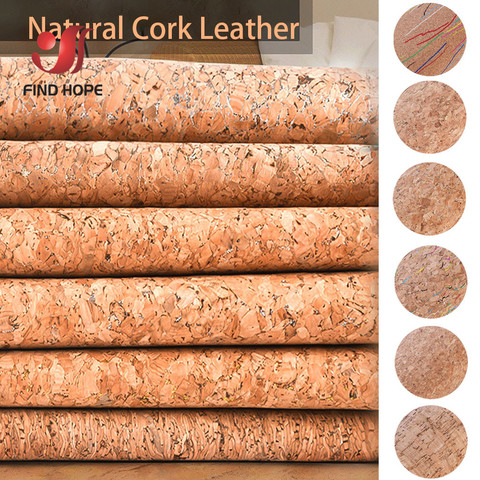 1 Roll 20*120cm Natural Cork Leather Fabric Wood Grain Material for Background Bag Decor Crafts DIY ► Photo 1/6