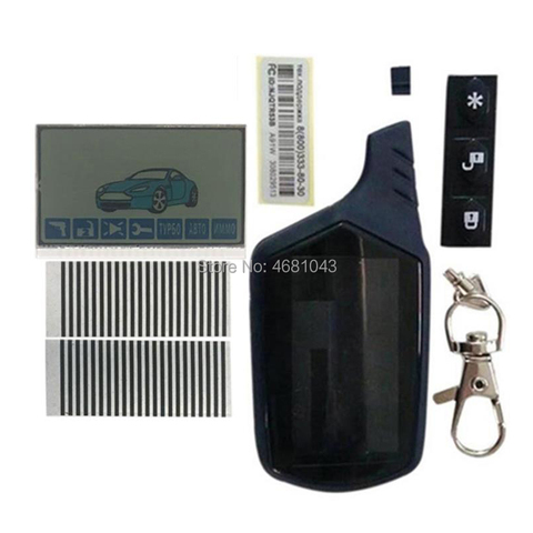 A61 lcd display + Zebra Paper + LCD keychain body Case For Russian Starline A61 lcd remote Control two way Car Alarm System ► Photo 1/1