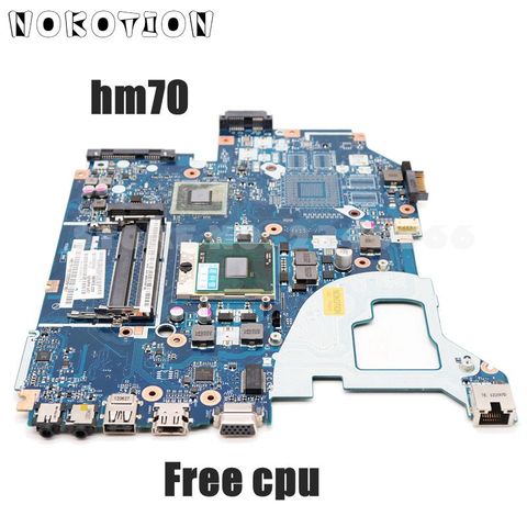NOKOTION For Acer aspire V3-571G E1-571G Laptop Motherboard NBC1F11001 Q5WVH LA-7912P SJTNV HM70 DDR3 Free CPU ► Photo 1/6