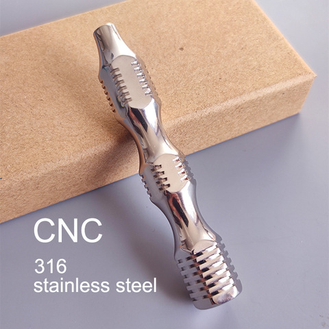 Dscosmetic cnc 316 stainless steel double edge safety razor handle ► Photo 1/6