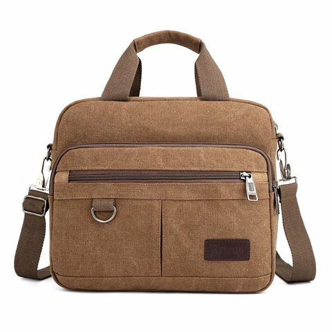 Fashion Vintage Men's Messenger Bags Canvas Crossbody Shoulder Bag Casual Business Male Travel Bags Handbag Big Capacity ! ► Photo 1/1