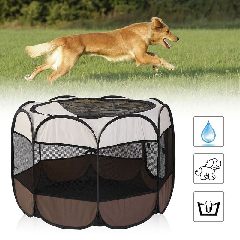 Portable Folding Pet Big Tent Dog House Cage Dog Cat Tent Playpen Puppy  Kennel Easy Operation Durable Outdoor Octagon Fence - Price history &  Review | AliExpress Seller - Topx Companion Store | Alitools.io