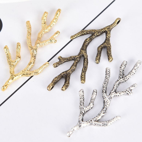 NEW 10Pcs/Set Vintage Alloy Branch Charms Pendant DIY Bracelet Necklace Accessaries Jewelry Finding Making Craft ► Photo 1/6