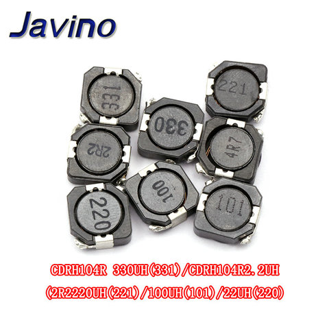 5pcs/LOT SMD Power Inductor CDRH104R 10uH 22uH 33uH 220 330 331 10*10*4mm shielded winding inductor ► Photo 1/6