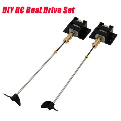 2 Sets RC Boat Motor Drive Set 130 Motor+Motor Seat+Copper Coupling+15cm Shaft+Propellers Kit For DIY RC Model Boat Ship ► Photo 1/1