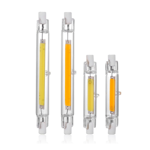 High Power R7S Glass Tube COB Bulb 78mm 10W 118mm 50W Dimmable R7S Cob LED Corn Lamp Replace Halogen Light AC 110V 220V Lampadas ► Photo 1/6