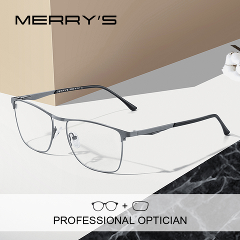 MERRYS DESIGN Men Luxury Prescription Glasses Fashion Myopia Prescription Eyeglasses Male Vintage Style Optical Glasses S2061PG ► Photo 1/6