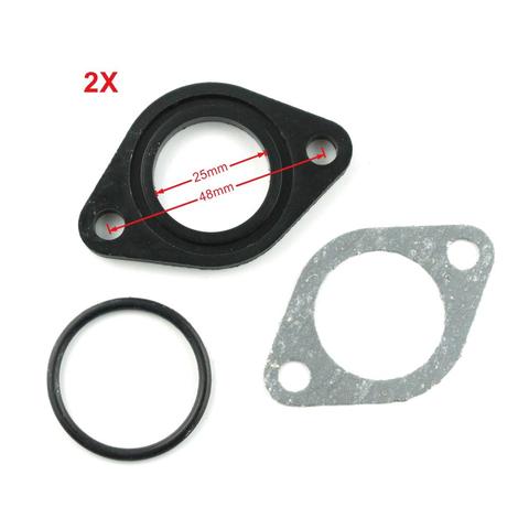 2Set 25mm 26mm Carburetor Manifold Intake Pipe Gasket Spacer Seal for Chinese 110cc 125cc 140cc Engine XR CRF KLX Pit Dirt Bike ► Photo 1/3