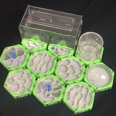 NEW 3D Print Ant Farm Space Station with Moisturizing Tower Unlimited Expansion Ant Nest Pet Anthill Workshop ► Photo 1/4