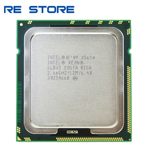 used Intel Xeon X5650 SLBV3 Processor Six Core 2.66GHz LGA1366 12MB L3 Cache server CPU ► Photo 1/3