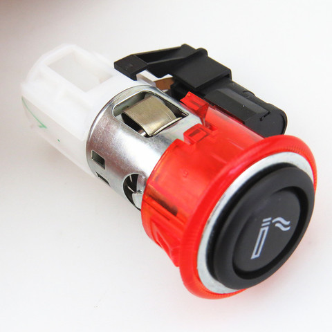 FHAWKEYEQ Car Red Cigarette Lighter Plug Assembly 1J0919307 For VW Eos Polo Passat Sharan Touran FOX-EU A3 Q3 Seat Toledo Exeo ► Photo 1/4