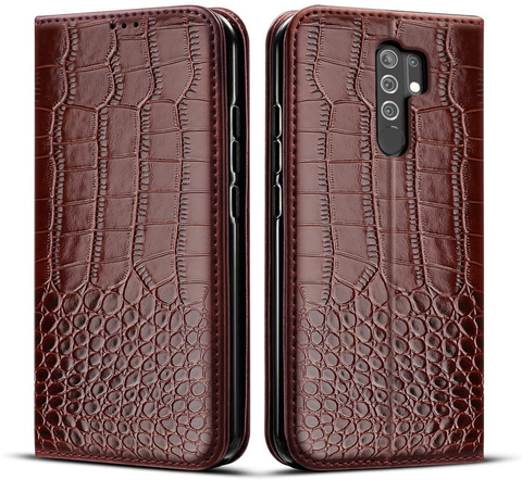 Redmi Note 8 Pro Case flip leather case For Xiaomi Redmi Note 8 Pro Phone Case Crocodile texture Cover on Redmi Note8 pro Coque ► Photo 1/5