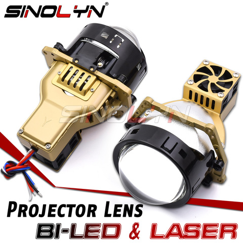 Sinolyn Bi LED Projector Laser Lights LED Light Lens 68W 11190lm 3 Inch Automotive Lenses Headlight Tuning W/Hella 3R G5 Bracket ► Photo 1/6