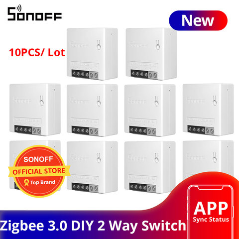 3/510/20/30PCS SONOFF Zigbee MINI Smart Light Switch Module Two Way Control Switch Smart Home Works With Smartthing Alexa ► Photo 1/6