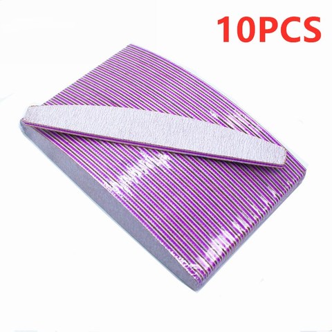 10PCS/Set Nail File Buffer Double Side Of The Nail File Buffer 100/180 Trimmer Lime Buffer Acrylic Nail File Nail Art Tools ► Photo 1/6