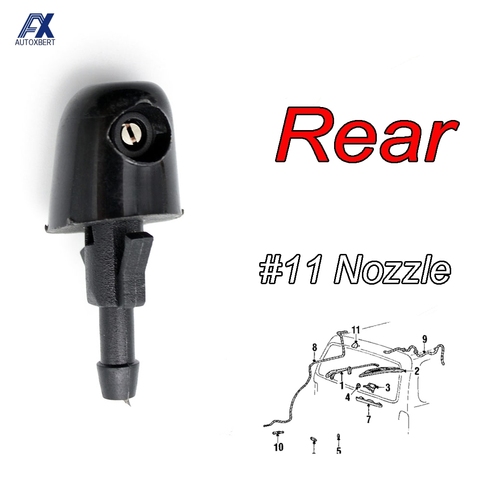 1Pc Rear Windshield Washer Nozzle Jet For Great Wall Haval Hover CUV H3 X240 2012 2011 2010 2009 2008 2007 2006 2005 ► Photo 1/5