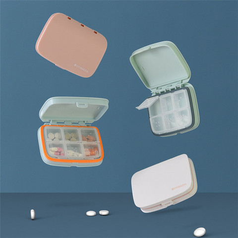 Weekly Pill Box Travel Pill Case Splitter Foldable Pill Organizer Medicine Box with Seal Ring Moisture proof Tablet Dispenser ► Photo 1/5