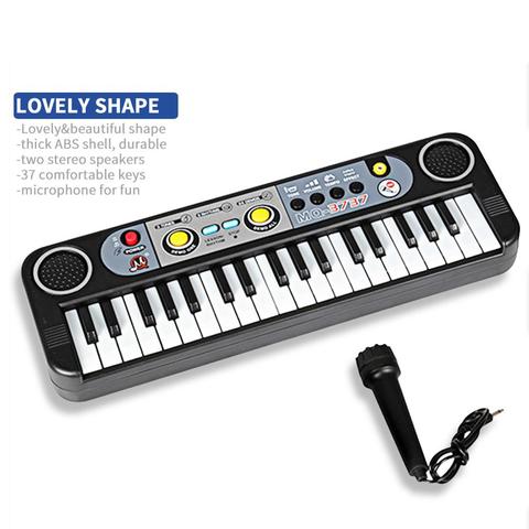 37 key children electronic piano toy music keyboard ► Photo 1/6