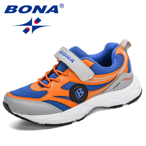 BONA 2022 New Designers Trendy Sneakers Sport Shoes Child Leisure Trainers Casual Kids Brand Walking Shoes Jogging Footwear Soft ► Photo 1/6