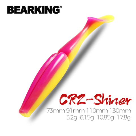 BEARKING Shiner Fishing Lure 73mm 91mm 110mm 130mm Soft Baits Fishing Wobbler Bass Bait Artificial Fishing soft Lure Tacke ► Photo 1/6