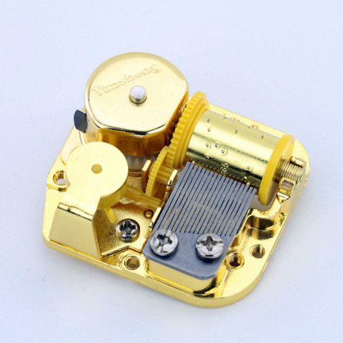 Gold-plated Music Box Yunsheng Movement 22 Kinds DIY Musical Box Accessories Birthday Gift mini Desk Home Decor with Screws ► Photo 1/6