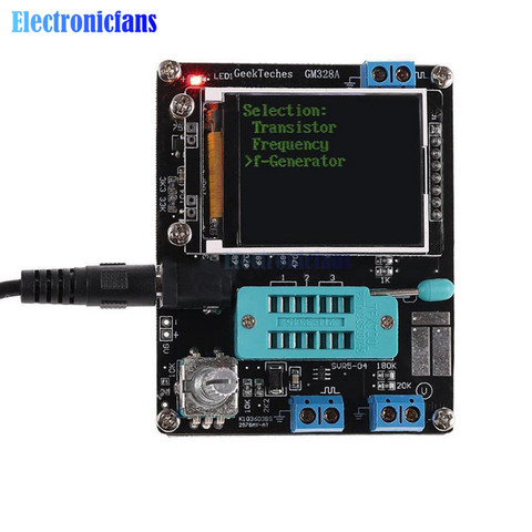 GM328A Transistor Tester Diode Voltage Frequency LCR Meter PWM Square Wave Signal Generator Monitor Russian Version Soldered ► Photo 1/6