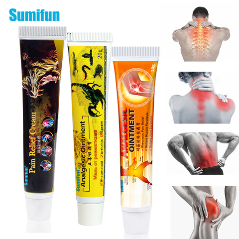 Sumifun 3 Type Pain Relief Ointment Arthritis Analgesic Cream Rheumatoid Joint Back Knee Treatment Herbal Medical Plaster ► Photo 1/6