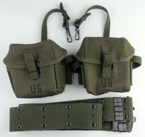 Vietnam War US Army M1956 Ammo Pouch M16A1 Pouches Pack Case Bag M1956 Belt Military War Reenactments ► Photo 1/6