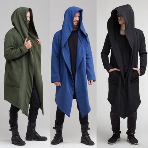 Fashion Men Women Hoodie Warm Hooded Solid Coat Jacket Spring Cardigan Burning Man Costume Oversize ► Photo 1/6