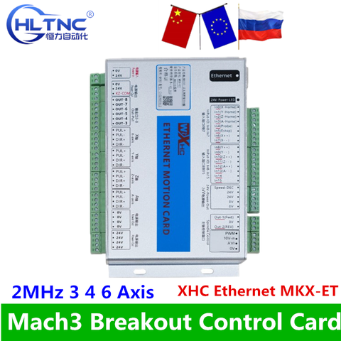 XHC Ethernet Mach3 Breakout Board 3 4 6 Axis USB Motion Control Card Resume 2MHz Support For CNC Lathe Engraver ► Photo 1/6