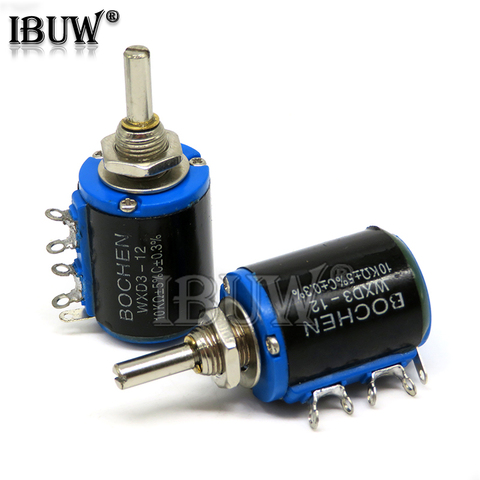 1PCS WXD3 WXD3-12 1W 1K 2K2 3K3 4K7 10K Ohm 100R 220R 470R 2.2K 3.3K 4.7K 1W Wirewound Potentiometer ► Photo 1/1