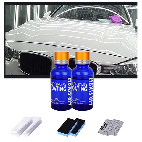 2PCS 9H Car Liquid Ceramic Coat Super Hydrophobic Glass Coating Set Polysiloxane and Nano materials Car Polish ► Photo 1/6