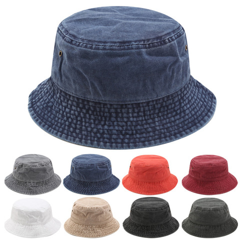 Cowboy Bucket Hats Women Men's Water Washer Basin Cap Women's Four Seasons Universal Outdoor Travel Sun Visor Hat ► Photo 1/6