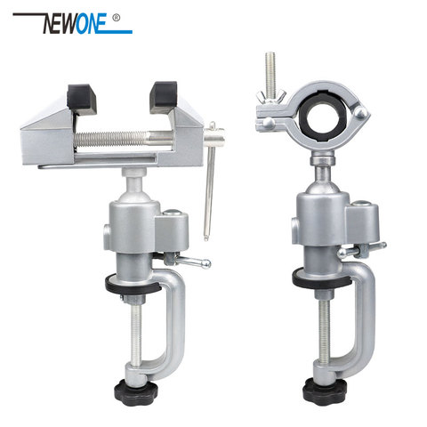 NEWONE Portable 360° Table Swivel Vise Woodworking Universal Mini Clamp-on Table Bench Vise Rotating Drill Stand Hobby Use DIY ► Photo 1/6