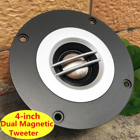 Double Magnetic Speaker 1 pc 4 Inch 8Ohm 100W Tweeter Fever Grade Titanium Film High Sound  Bright KTV Tweeter 90 mm 70 mm 40mm ► Photo 1/6