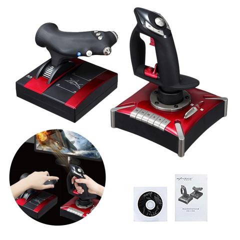 PXN-2119II Flight simulator PC Joystick Controller For PC Flight Stick Joysticks Gaming For Microsoft Flight Simulator 2022 ► Photo 1/6