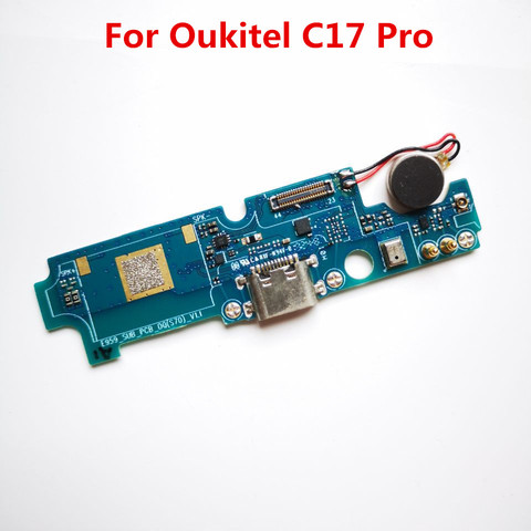 Original Charge Dock Connector USB Board Port With Vibrator Motor Flex Cable For Oukitel C17 Pro Phone ► Photo 1/2