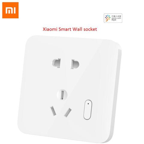 Xiaomi mi mijia Smart Wall Socket Wireless Smart Plug 10A 250V Xiaoai Voice Control  Power Statistics OTA Upgrade for Mijia APP ► Photo 1/6