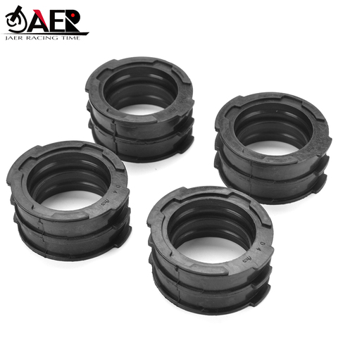 JAER 4PCS Motorcycle Rubber Carburetor Intake Boot Carb Insulator For Yamaha V-MAX 1200 VMAX V MAX 1200 VMX12V 1985-2007 ► Photo 1/6