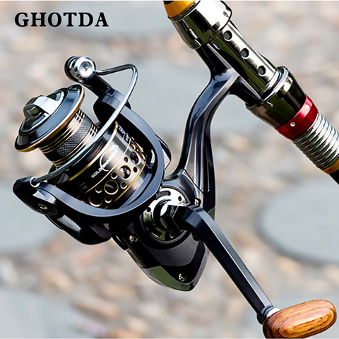 1.8-3.6M telescopic fishing rod combo spinning reel fishing set carp fishing rod reel kit ► Photo 1/6