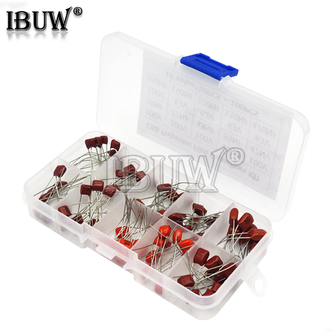 100PCS 10nF~470nF Metallized Polyester Film Capacitors Assortment Kit High precision and stability samples CBB capacitor set ► Photo 1/1