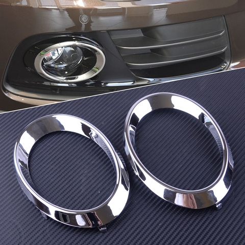 2Pcs Chrome Front Fog Light Lamp Cover Trim Car Styling Fit for Audi Q5 2010 2011 2012 ► Photo 1/4