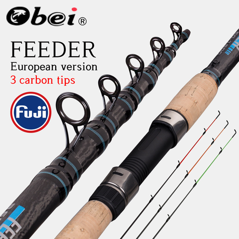 Obei Feeder Fishing Rod Telescopic Spinning Casting Travel Rod 3.0 3.3 3.6m Vara De Pesca Carp Feeder 60-180g Fuji Pole ► Photo 1/6