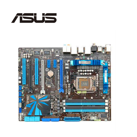 For ASUS P7P55D Deluxe Motherboard LGA 1156 DDR3 16GB For Intel P55 P7P55 Desktop Mainboard  SATA II PCI-E X16 Used AMI BIOS ► Photo 1/1